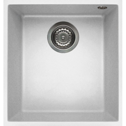 Elleci QUADRA100U WHITE 花崗岩廚房台下石盆 (白色)